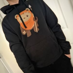 Star Wars Ewok Cartoon Hoodie - Geek / Fandom / Nerd Long Sleeves Top